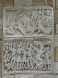 Szent István megkövezését ábrázoló dombormű